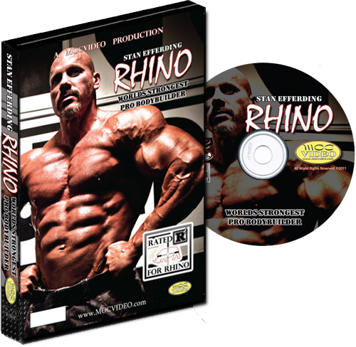 Stan Efferding Rhino Worlds Strongest Pro Bodybuilder DVD